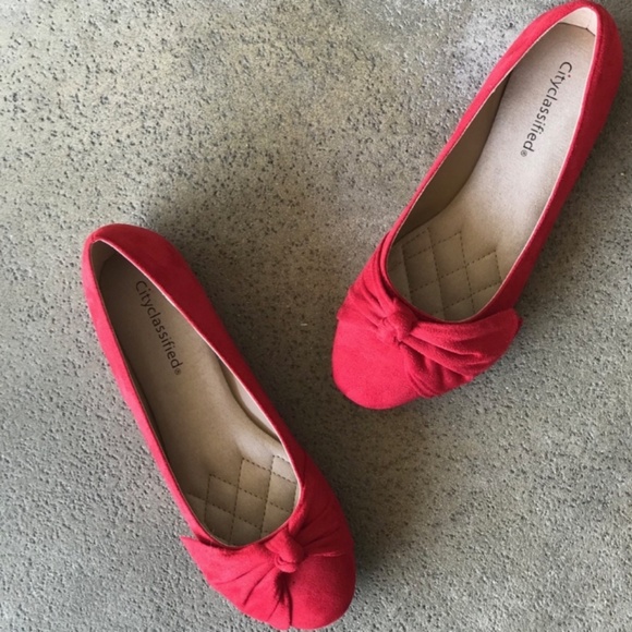 City classified red ballet flats - Picture 3 of 3